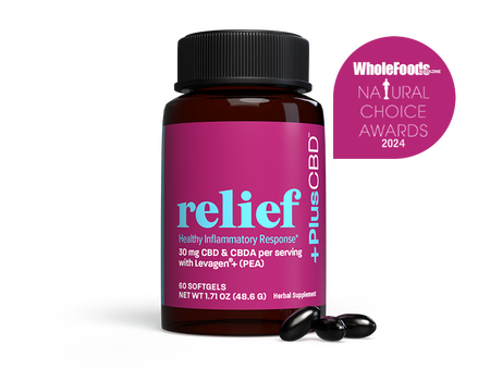 CBD Relief Softgel Capsules 30mg CBD/CBDA
